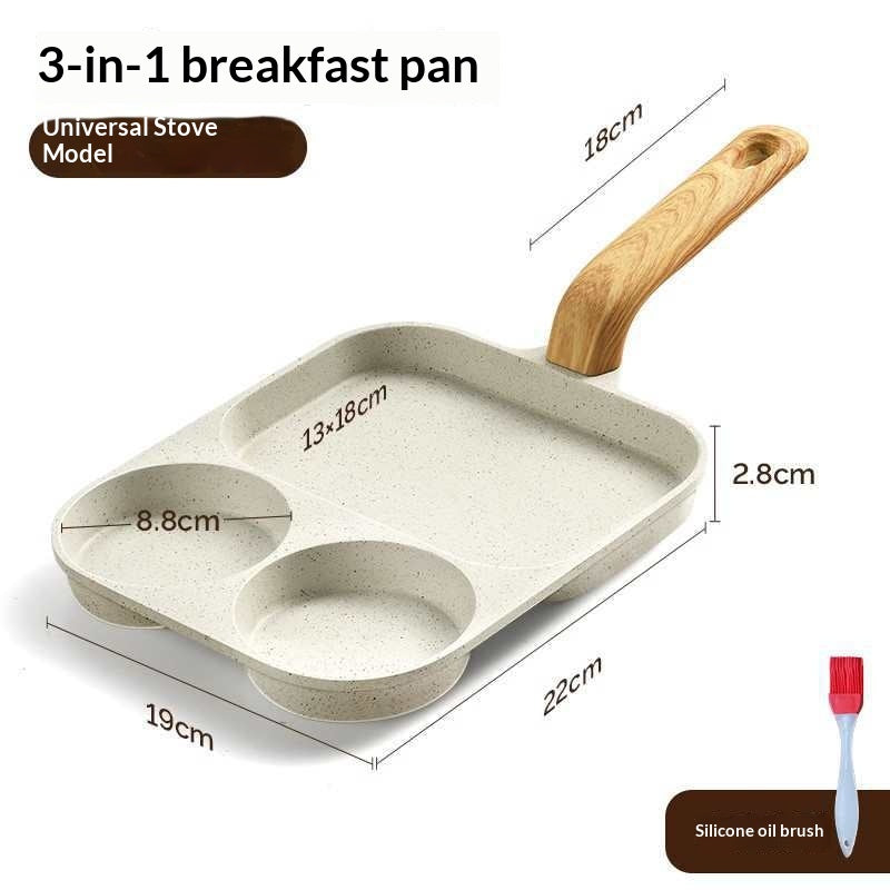 3-in-1 Antihaft-Frühstückspfanne