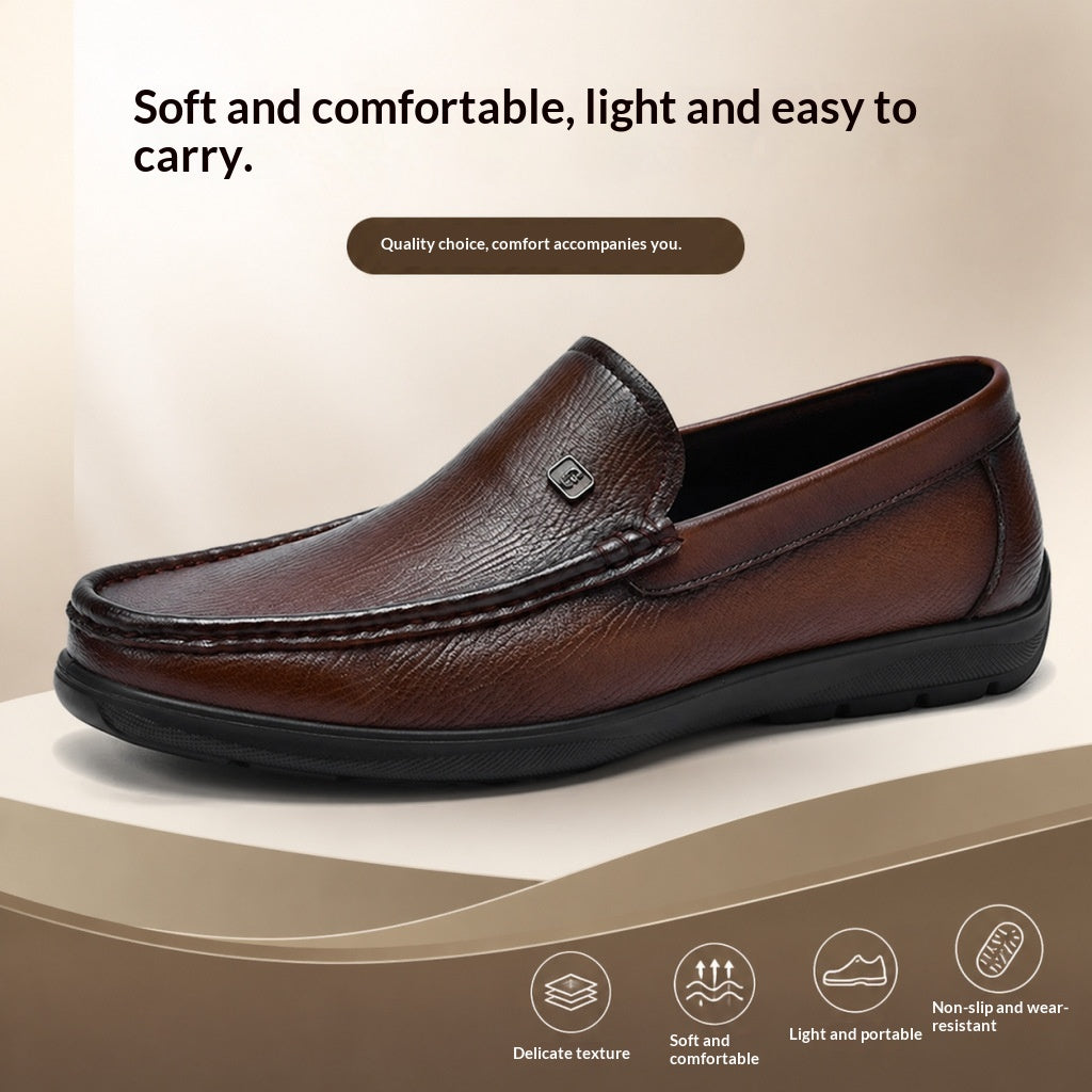 Leder-Slipper