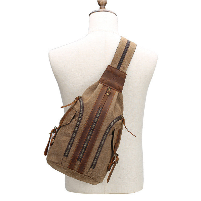 Retro Brusttasche aus Canvas | LuxeStyle