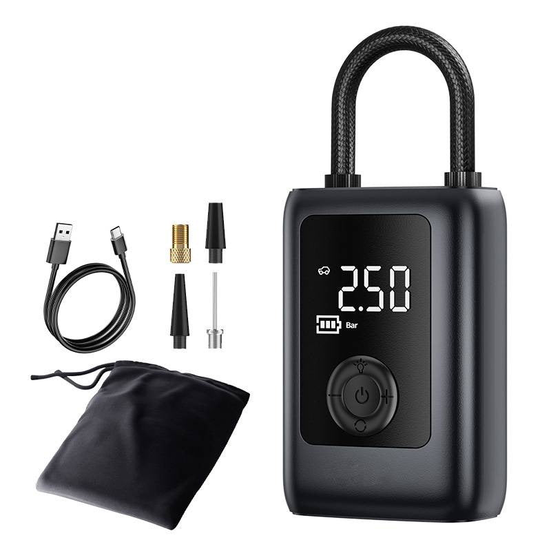 Tragbarer 12V Auto-Kompressor mit Licht