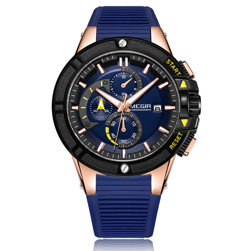Herren Quarzuhr mit Chronograph und Kalender – Bild 4 | LuxeStyle