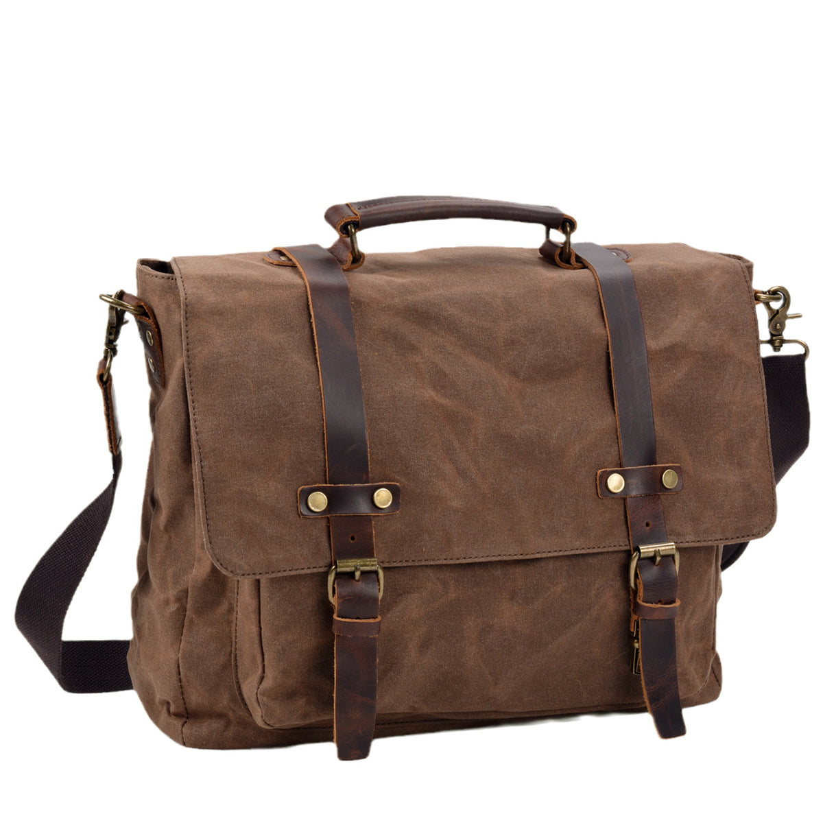 Crossbody-Tasche für Geschäftsreisen – dunkles Canvas | LuxeStyle