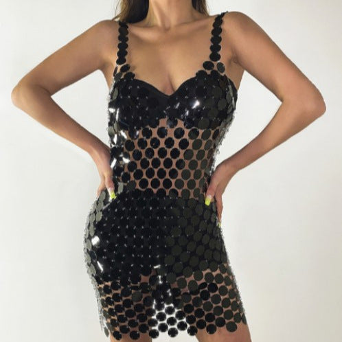 Sequined Minikleid