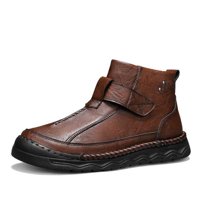 Herren Cargo Boots aus PU-Leder