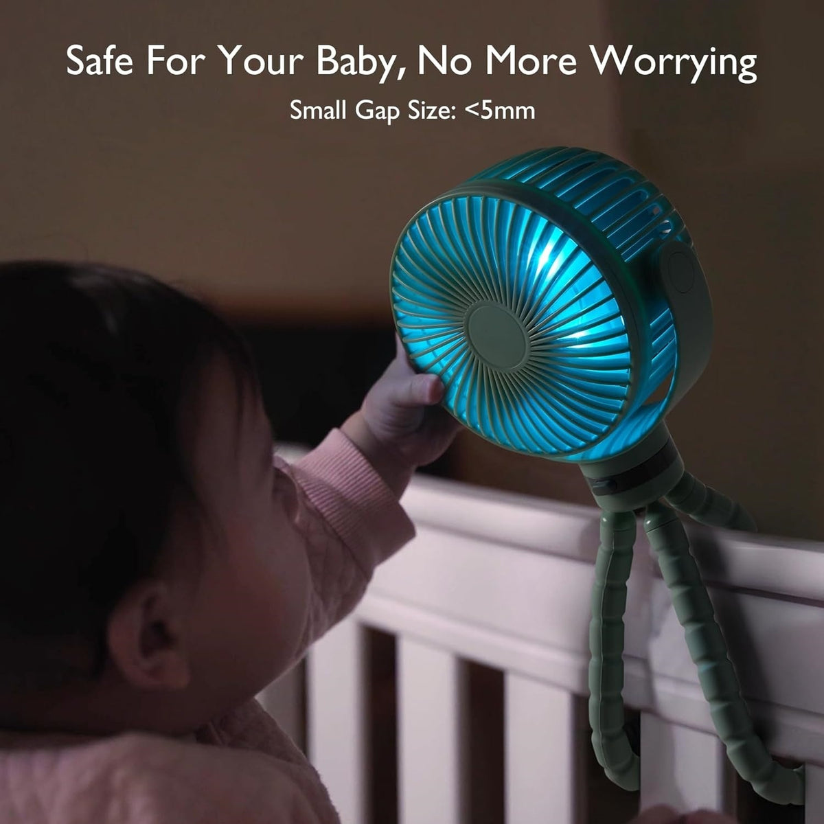Ventilator mit Farblicht, Akku – Bild 6 | LuxeStyle