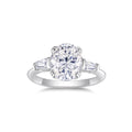Eleganter 925er Silberring mit 3 Karat Moissanit – Bild 1 | LuxeStyle