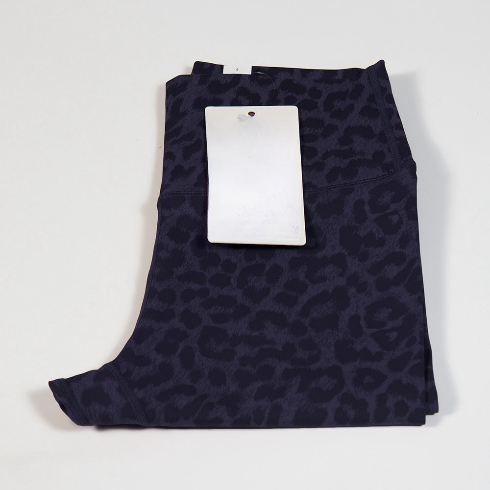 High-Waist Yoga-Hose mit Print