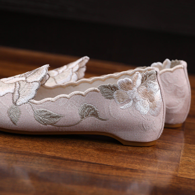 Vintage Flats mit spitzer Zehe