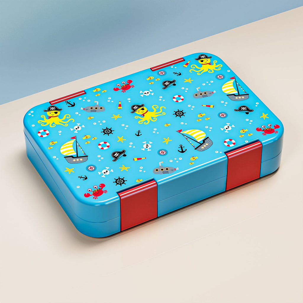 Bunte Lunchbox mit Doppelfach für Kinder – Bild 2 | LuxeStyle
