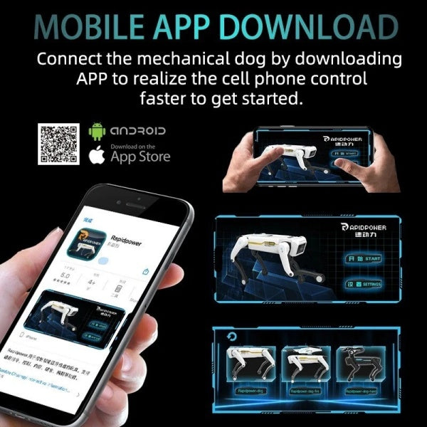 Intelligenter Roboterhund mit Sprachdialog & App