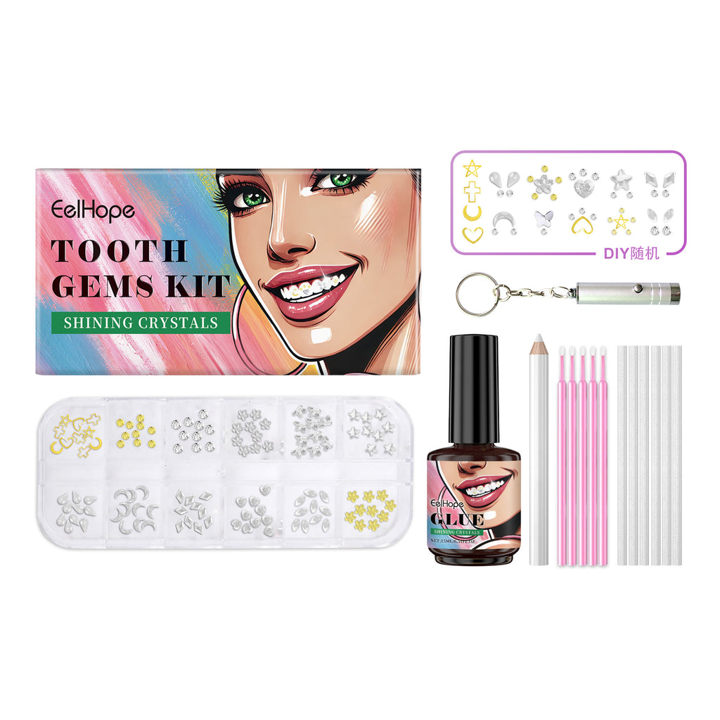 Zahn-Schmuckset mit Diamant-Effekt – Bild 4 | LuxeStyle