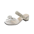 Sandalen mit Schleife und transparentem Riemen – Bild 1 | LuxeStyle