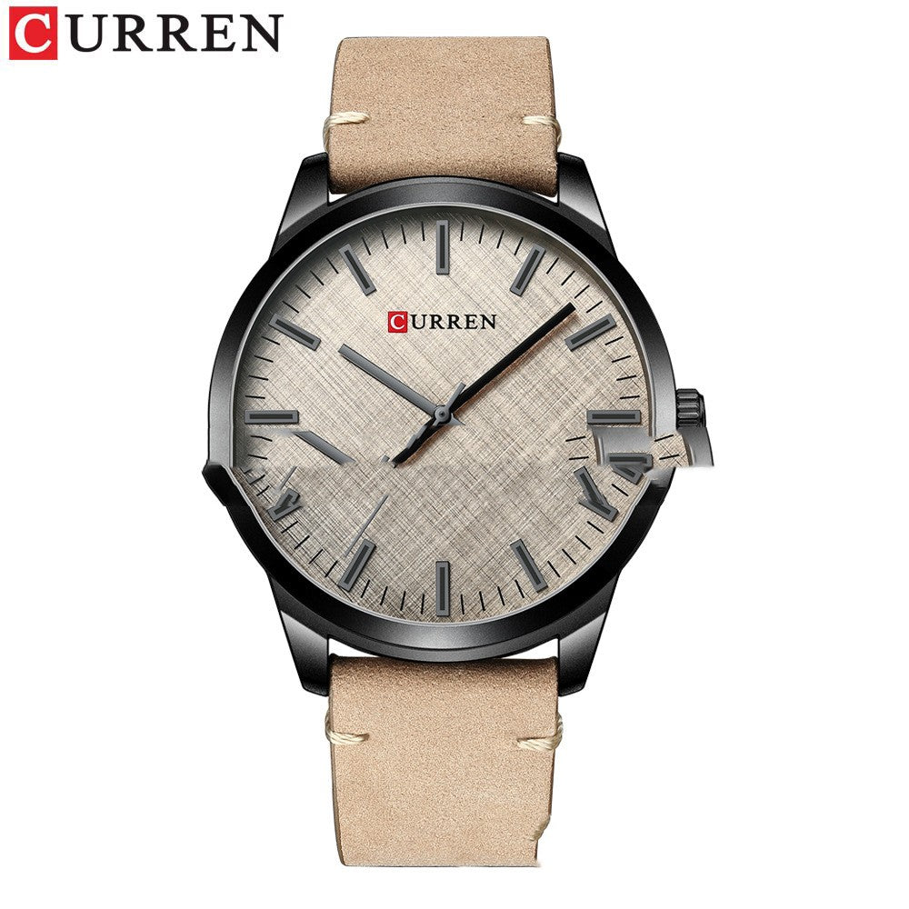 Wasserdichte Herrenuhr mit Lederarmband – Bild 2 | LuxeStyle