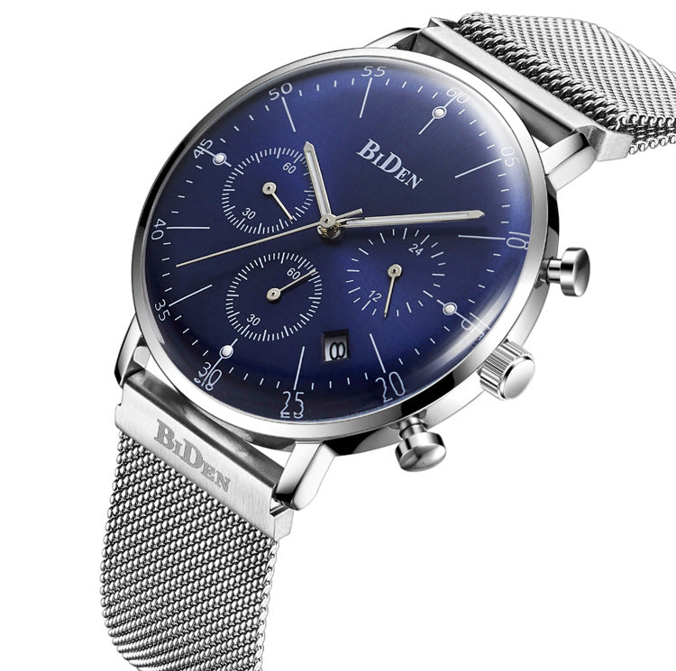 BIDEN Herrenuhr ultraflach mit Kalender – Bild 5 | LuxeStyle