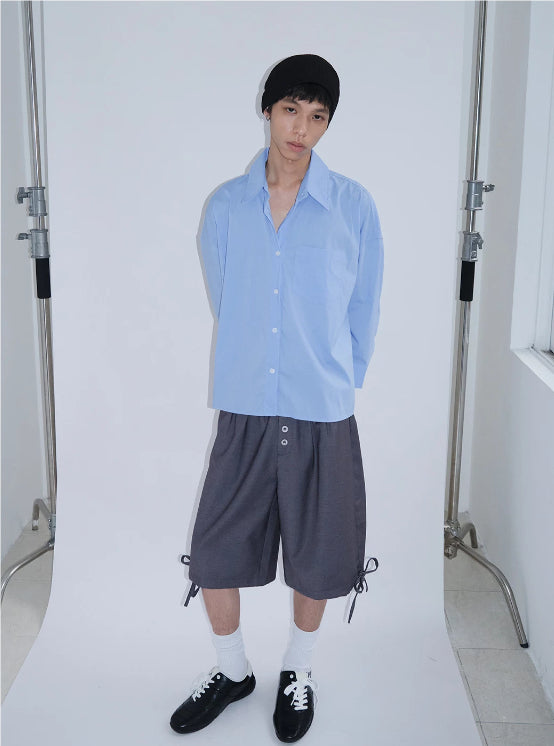 Loose Shirt mit 3/4-Ärmeln