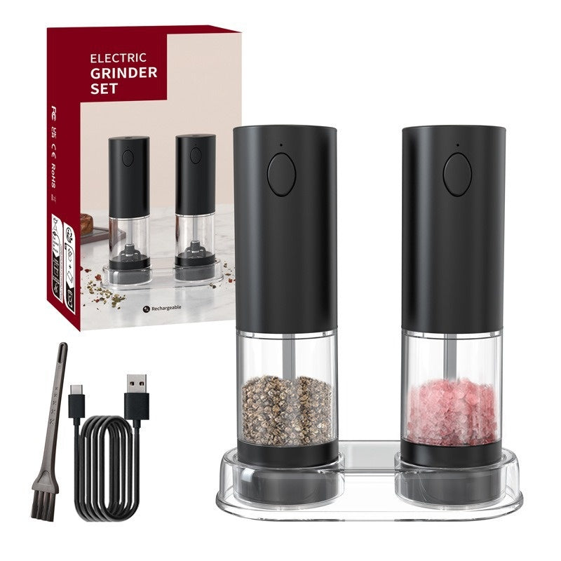 Elektrische Salz- und Pfeffermühle mit Ladestation