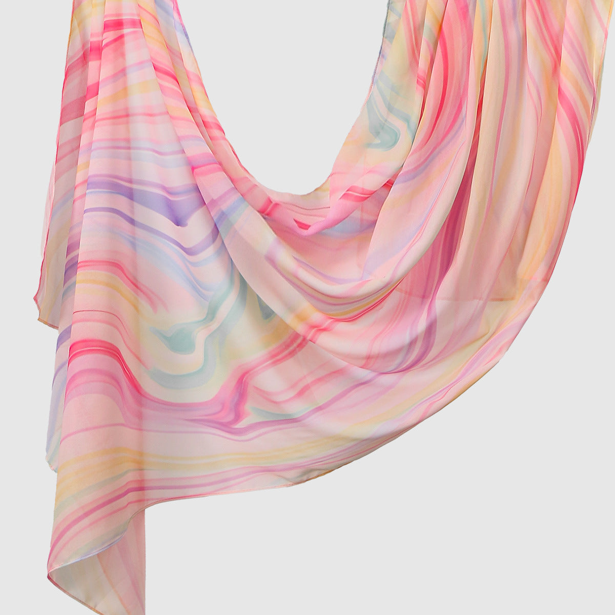 Bunter Chiffonschal – 180×70 cm – Bild 16 | LuxeStyle