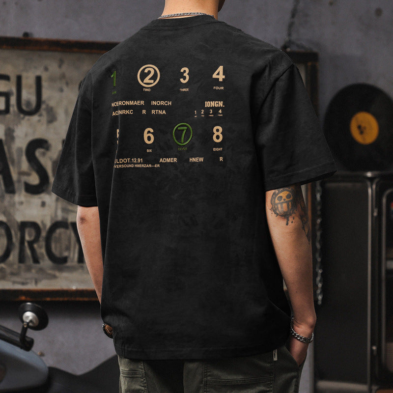 Herren Kurzarm-Shirt im American-Stil