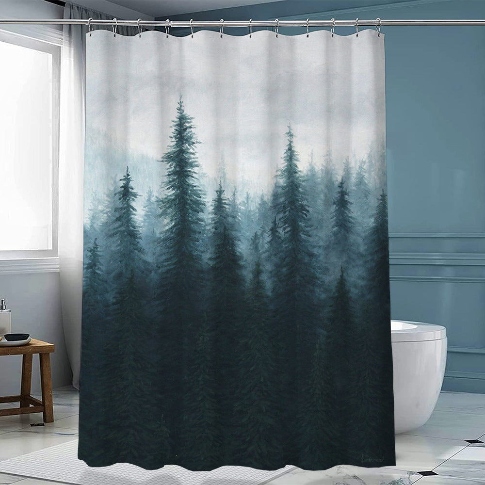 Duschvorhang Polyester mit Haken – Bild 16 | LuxeStyle