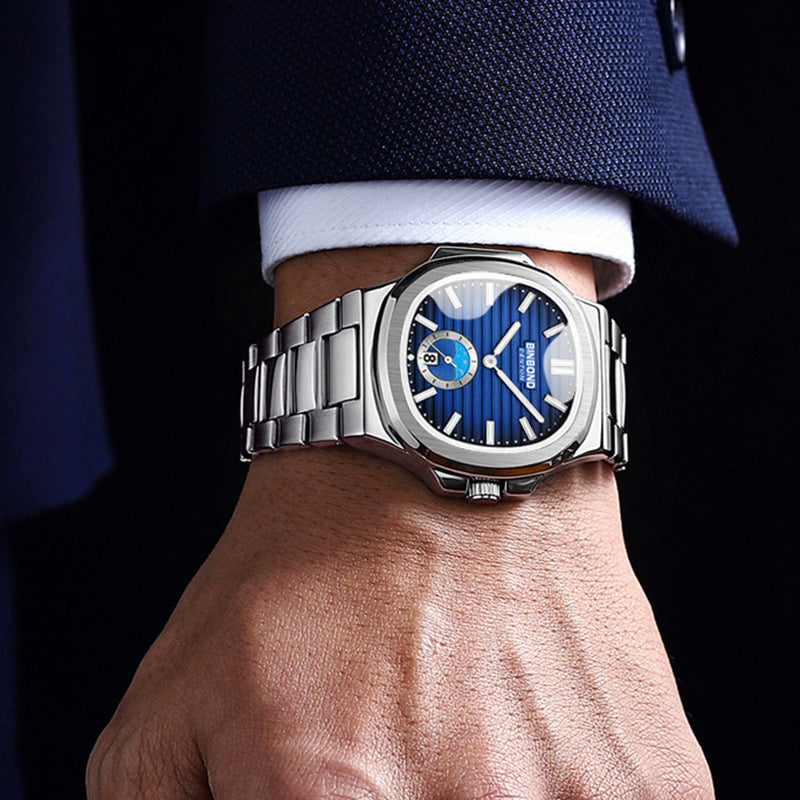 Retro-Stahl-Armbanduhr