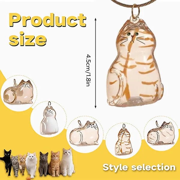 Katzenhaar-Gedenkanhänger-Set, 6-teilig