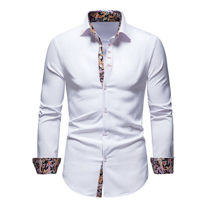 Herren Langarmhemd mit Revers, schmal geschnitten – Bild 8 | LuxeStyle