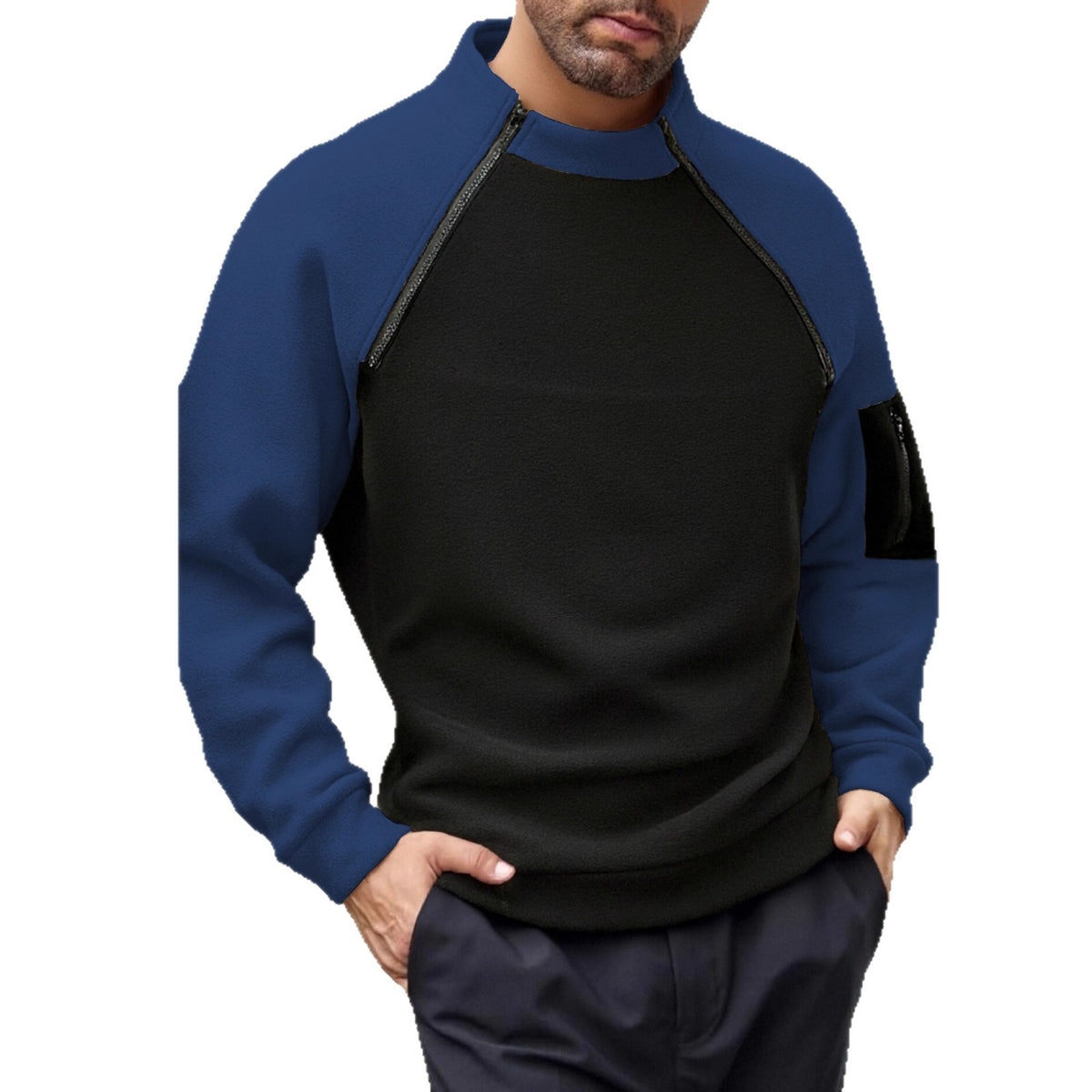 Stehkragen-Pullover für Herren – Bild 3 | LuxeStyle