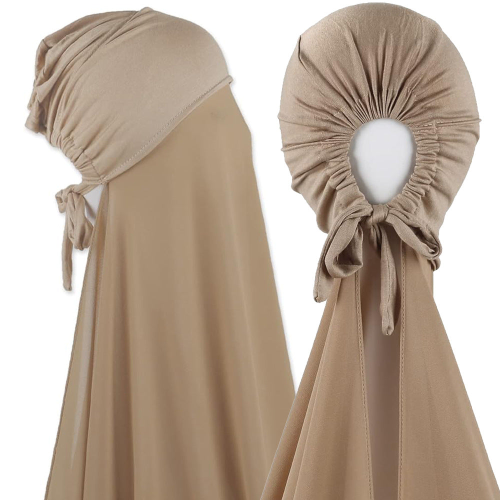 Kapuzen-Schal mit Kordelzug für Damen – Bild 1 | LuxeStyle