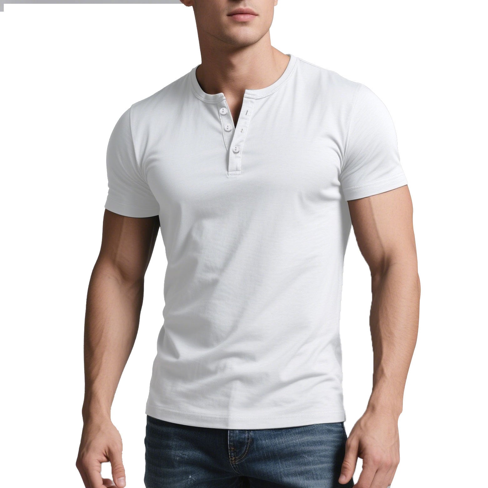 Herren Casual Crew-Neck Slim Fit T-Shirt