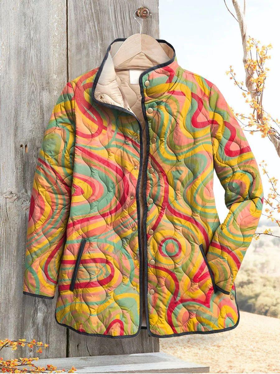 Künstlerischer Strickmantel in 3D‑Muster – Bild 8 | LuxeStyle