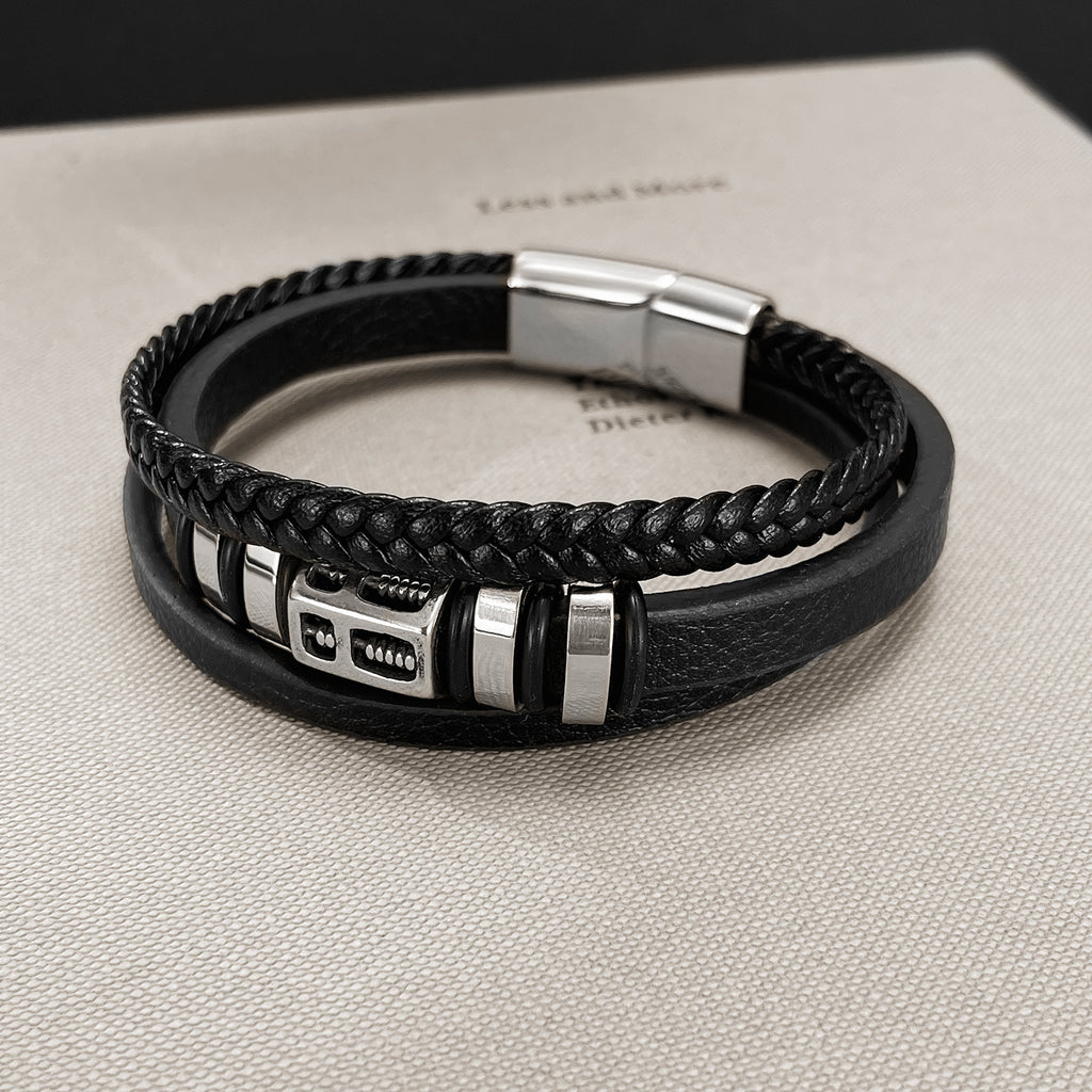 Stahl-LEDer-Armband – Bild 3 | LuxeStyle