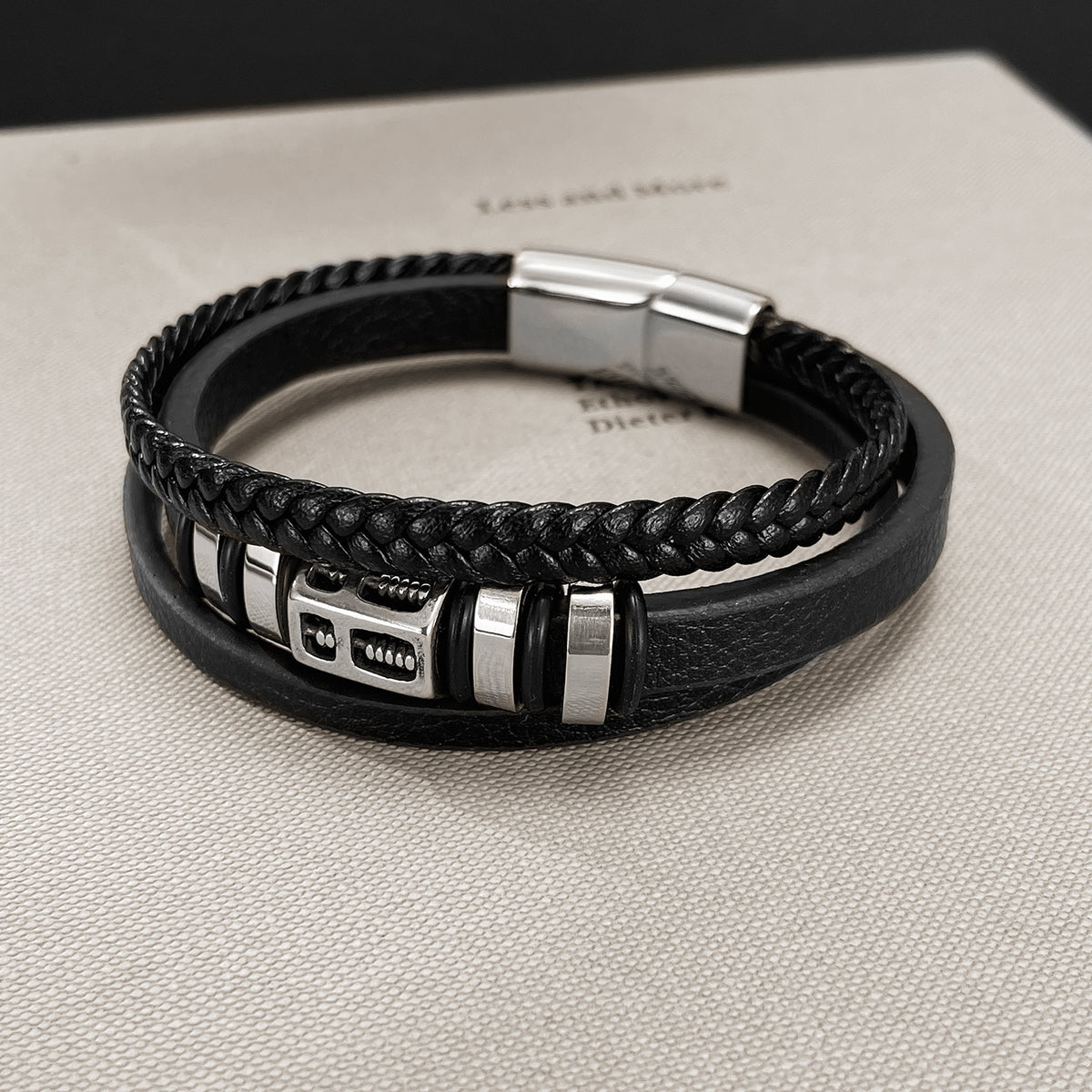 Stahl-LEDer-Armband – Bild 3 | LuxeStyle