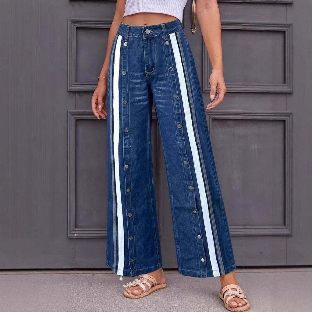 Retro-Blau Jeanshose