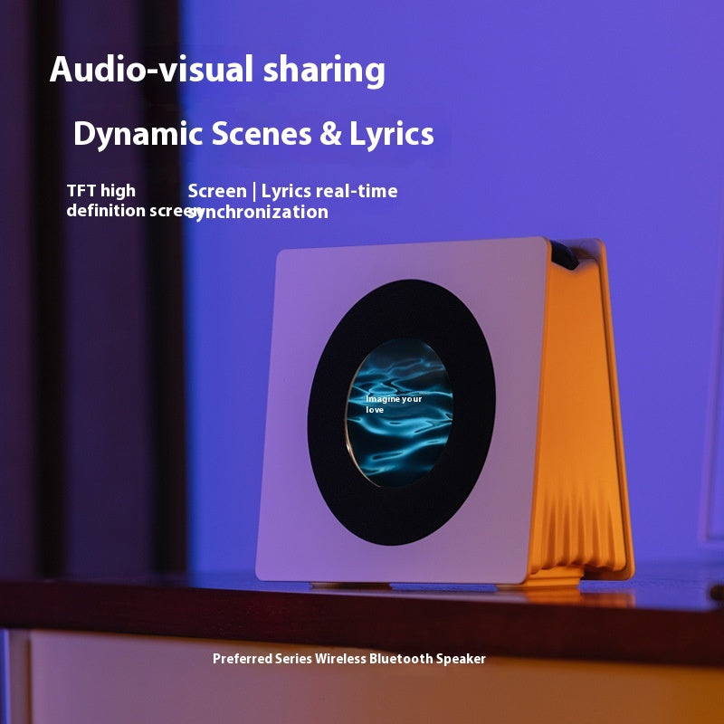 Floating Lyrics Bluetooth Speaker Retro