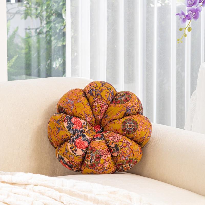 Boho-Kürbis-Sitzkissen und Dekokissen
