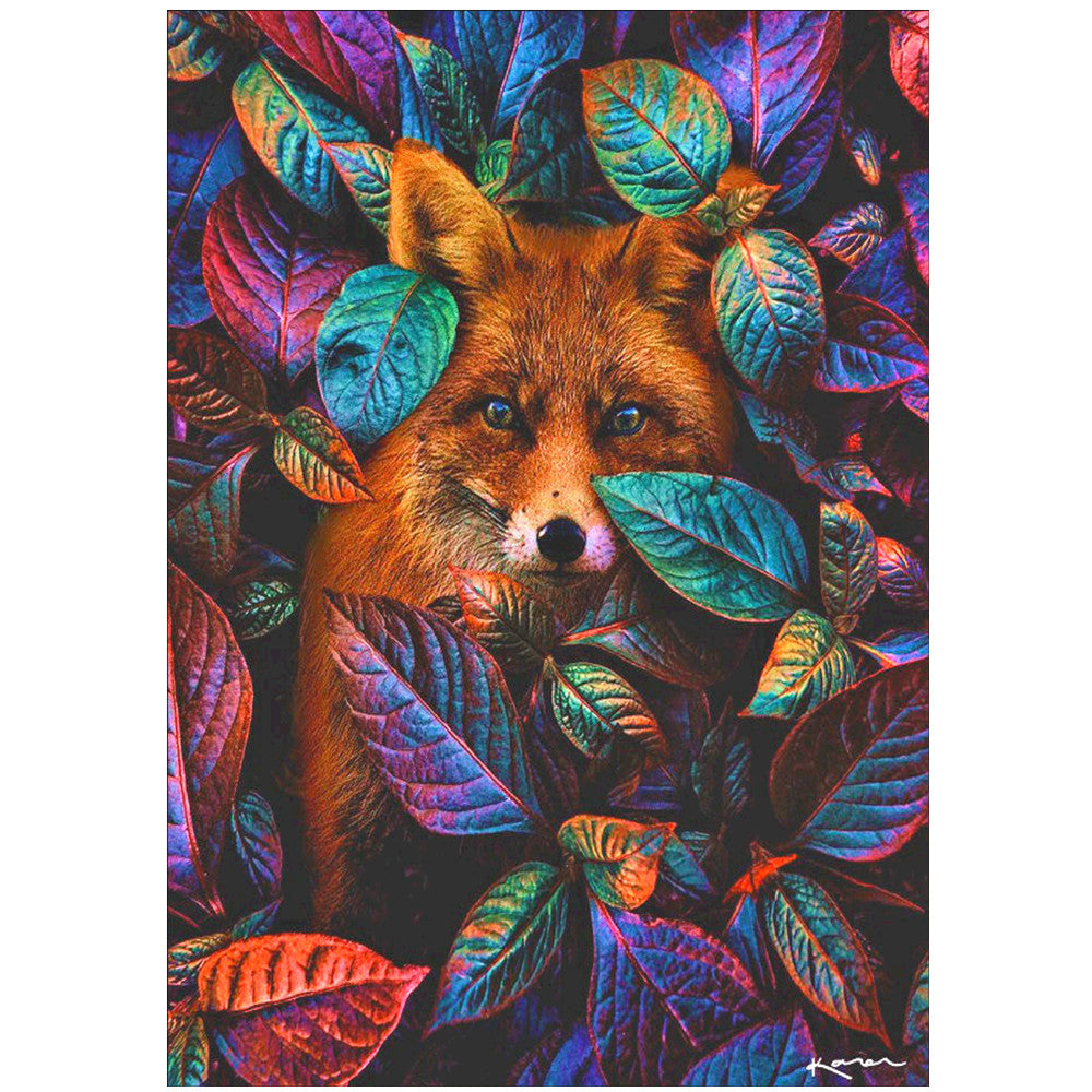 Diamond Painting Set Fuchs mit Blattmotiv – Bild 2 | LuxeStyle
