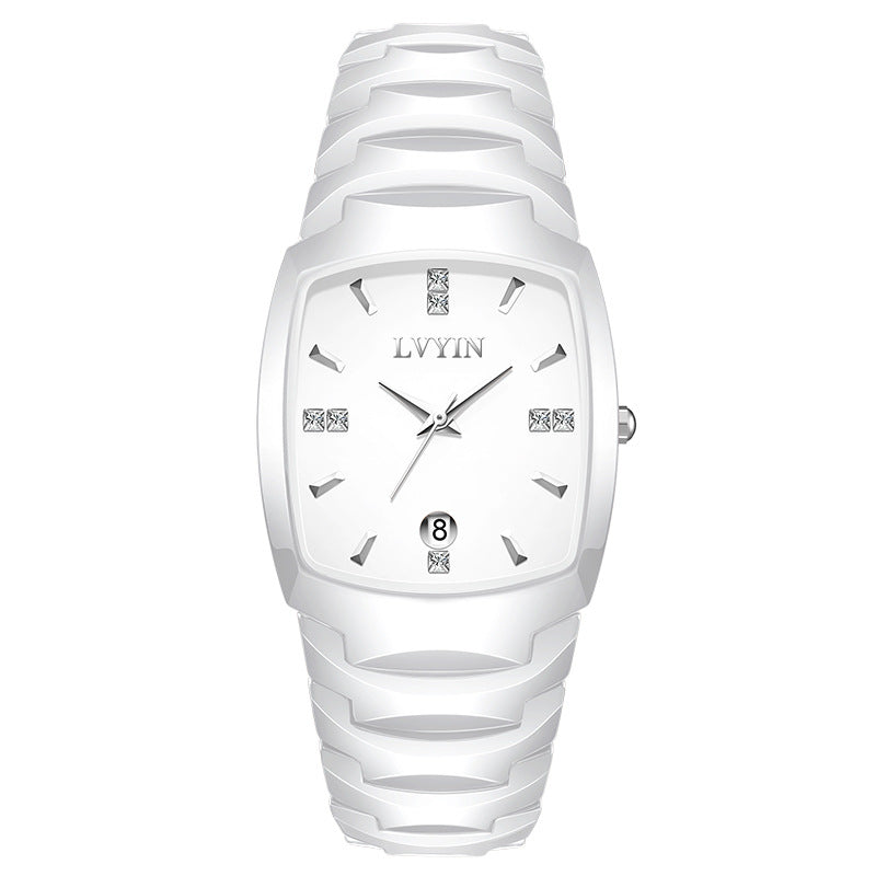Ceramische Quarz-Uhr mit wasserdichtem Barrel-Design – Bild 3 | LuxeStyle