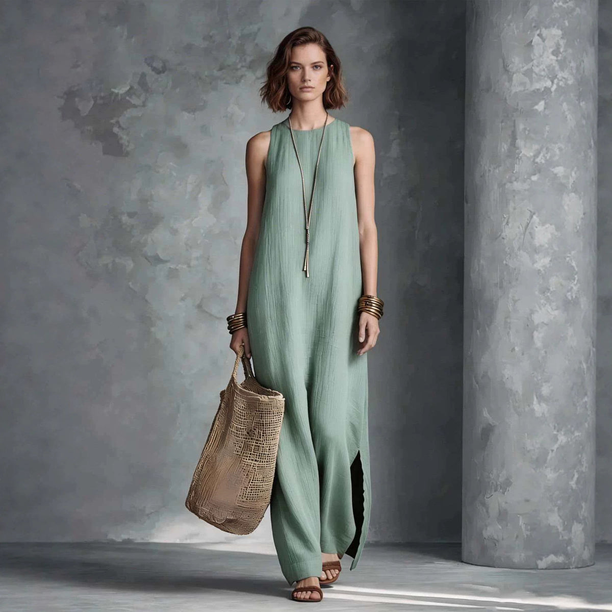 Ärmelloses Resort-Kleid für Damen – Bild 6 | LuxeStyle