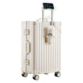 Reisekoffer mit Aluminiumrahmen und Becherhalter