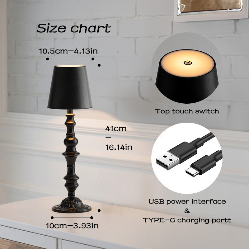 Minimalistische Nachttischlampe mit Touch‑Steuerung – Bild 2 | LuxeStyle