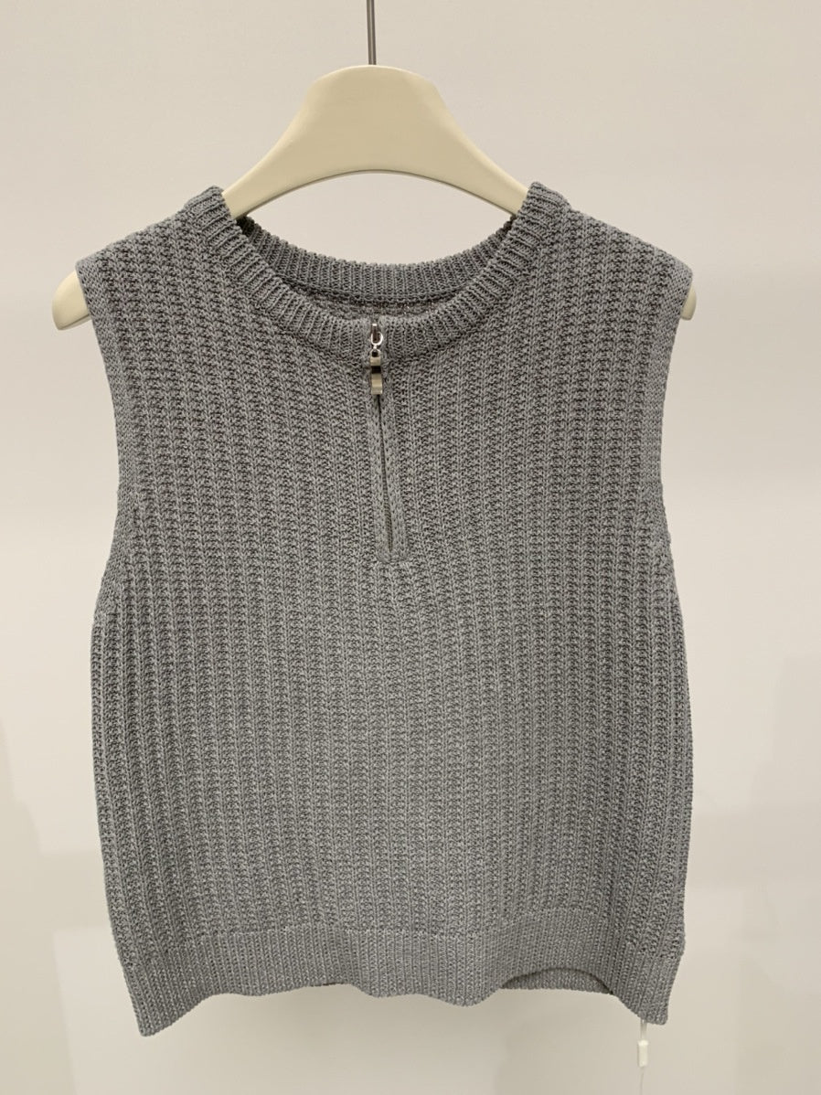 Gerippte Strickweste für Damen