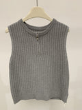 Gerippte Strickweste für Damen – Bild 1 | LuxeStyle