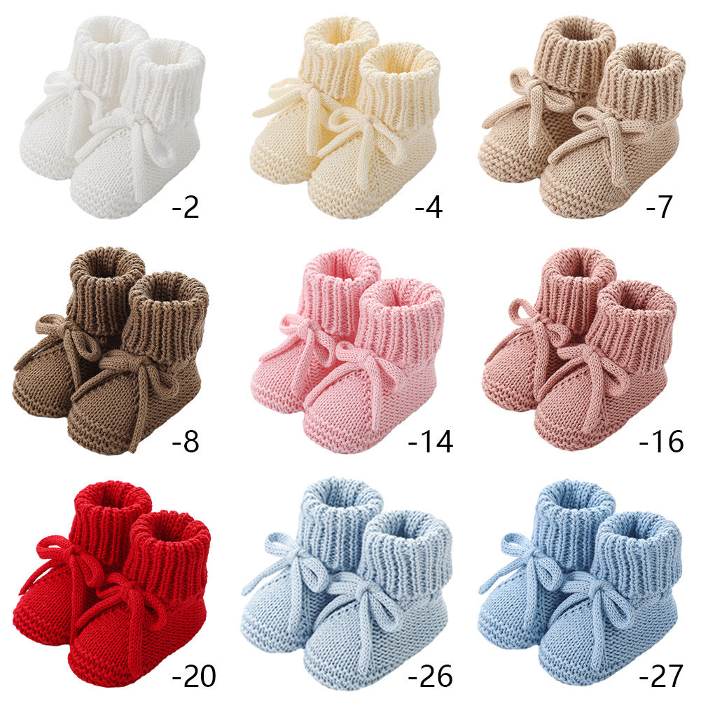 Strickschuhe für Kleinkinder mit Schleife – Bild 9 | LuxeStyle