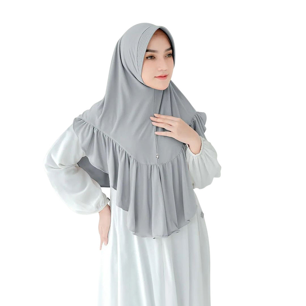 Geraffter Pullover-Schal für Damen