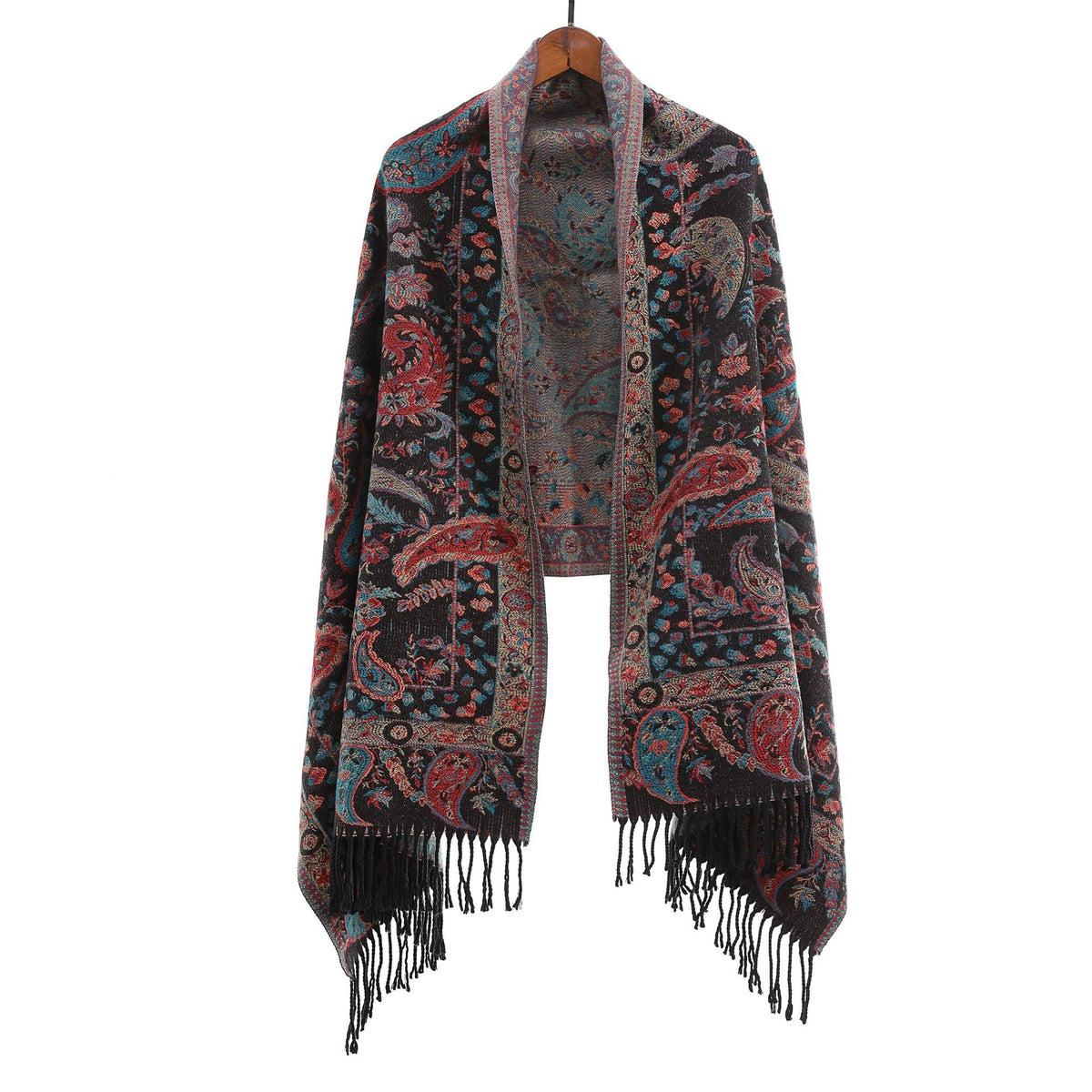 Ethnischer Schal Ankeila in Rot – Bild 8 | LuxeStyle