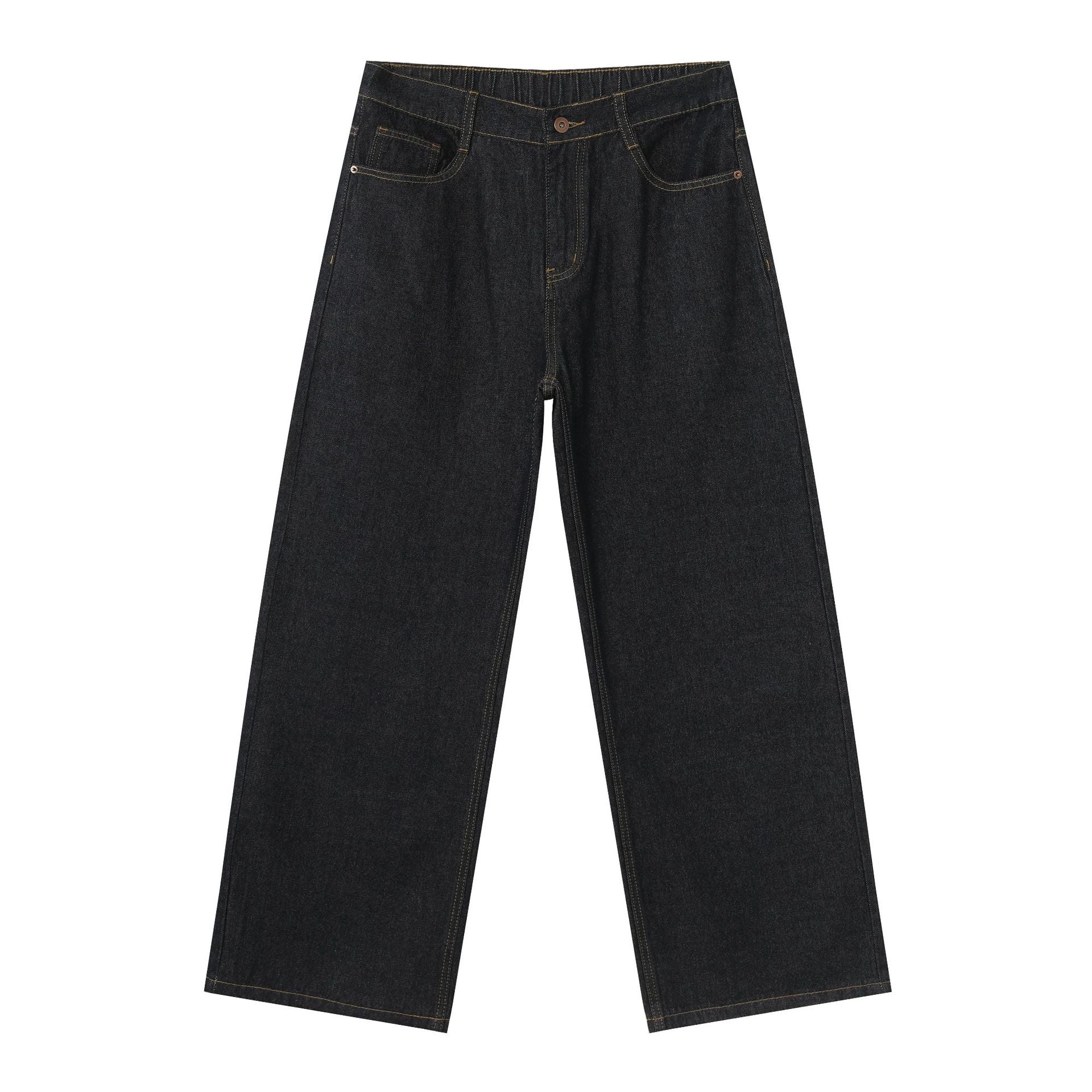 Loose Fit Straight Jeans im Korean Style