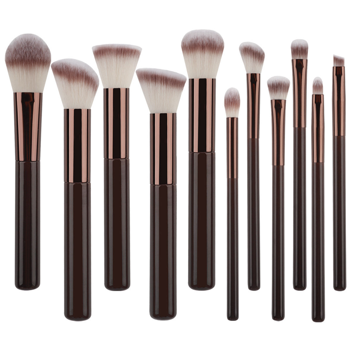 Makeup-Pinselset aus synthetischen Fasern – 11 Stück – Bild 5 | LuxeStyle