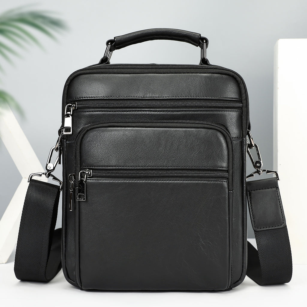 Business Schultertasche aus Leder