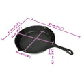 Gusseisen Grillpfanne, rund, 30 cm