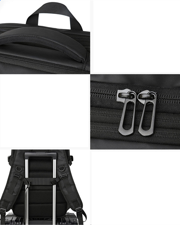 Grosser, wasserdichter Business-Rucksack für 17" Laptop – Bild 5 | LuxeStyle